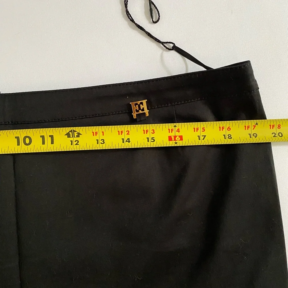 ESCADA Escada Skirt Black Pencil Cotton Skirt NWOT size Large size 44 - Picture 11 of 15